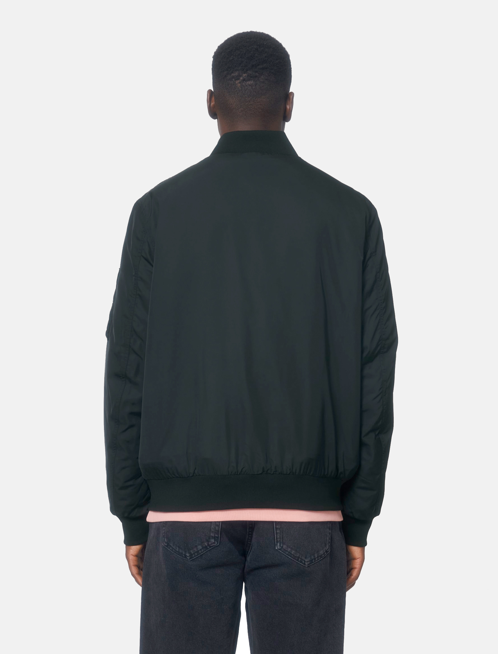 Black unisex Bomber Jacket - Qooqer