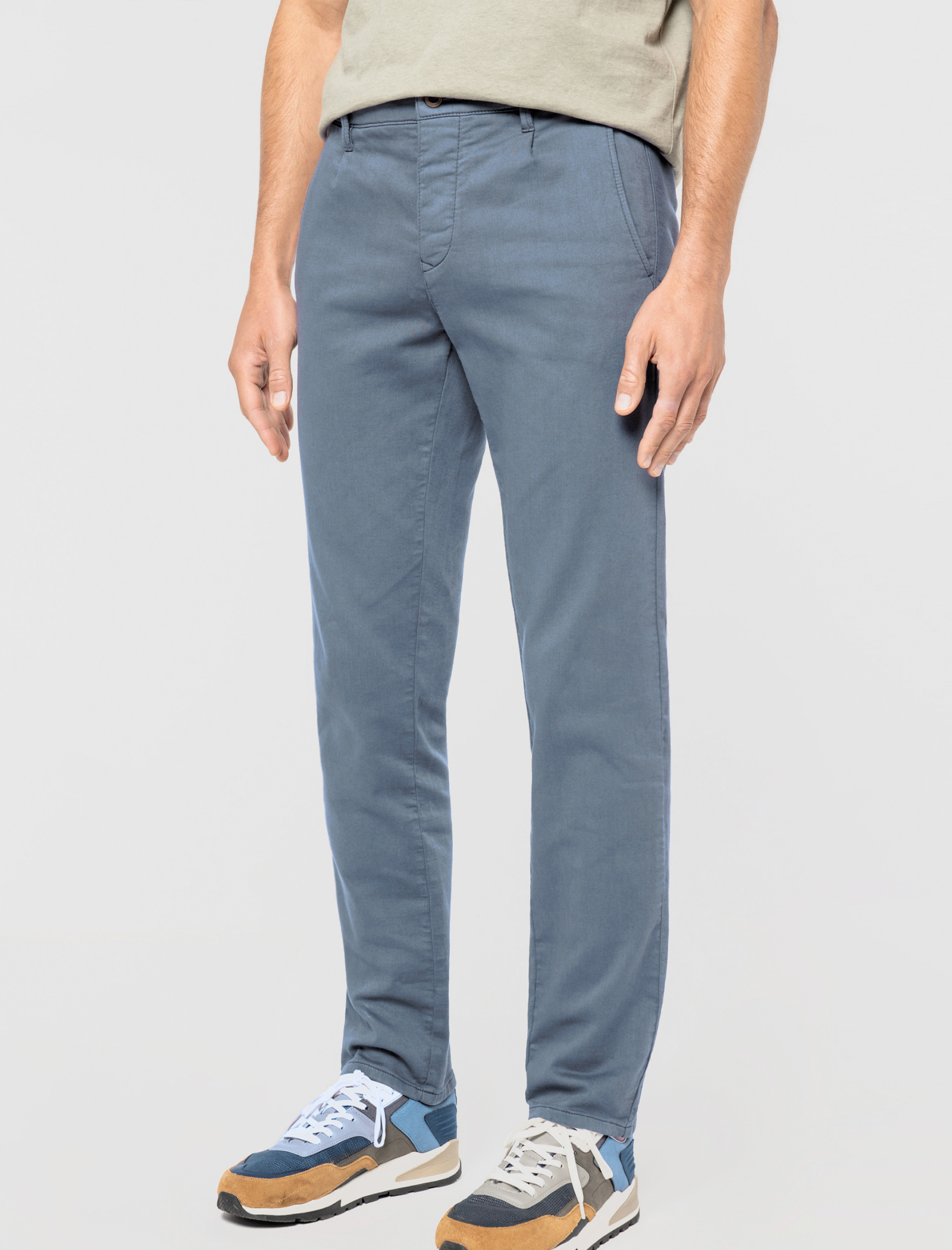 Mineral Grey Men's Chino Trousers Qooqer