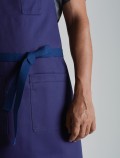 Delantal de chef azul-9