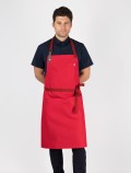 Red chef's apron
