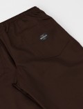 Brown chef's pants detail
