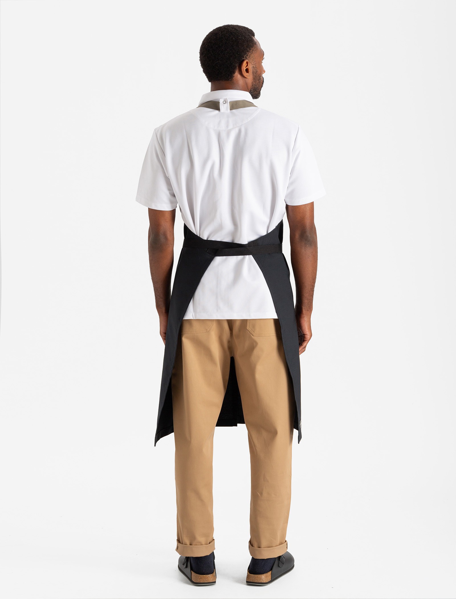 Hook black apron - Resistant and professional - Qooqer