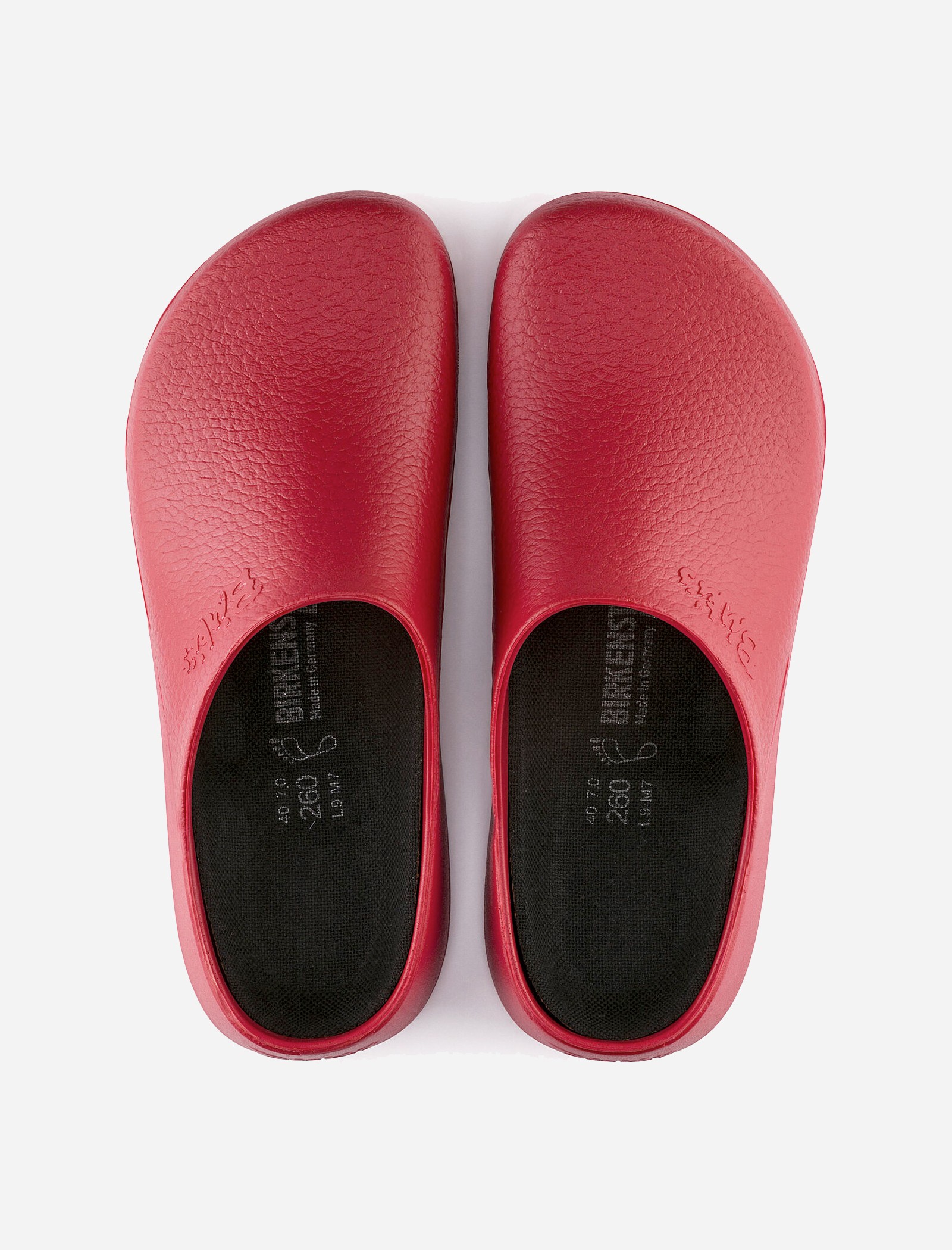 Birkenstock Super Birki red clogs - Qooqer