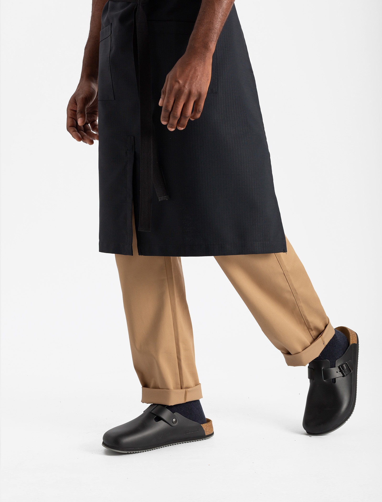 Hook black apron - Resistant and professional - Qooqer