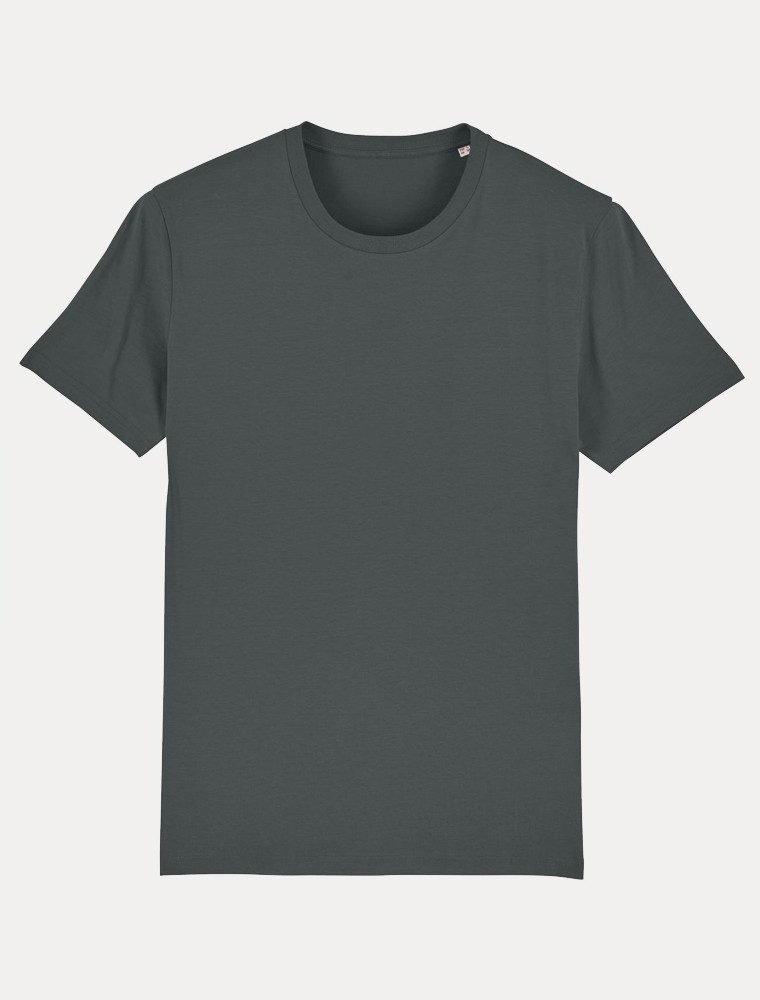 Unisex anthracite grey T-shirt - Qooqer Unisex anthracite grey T-shirt - Qooqer