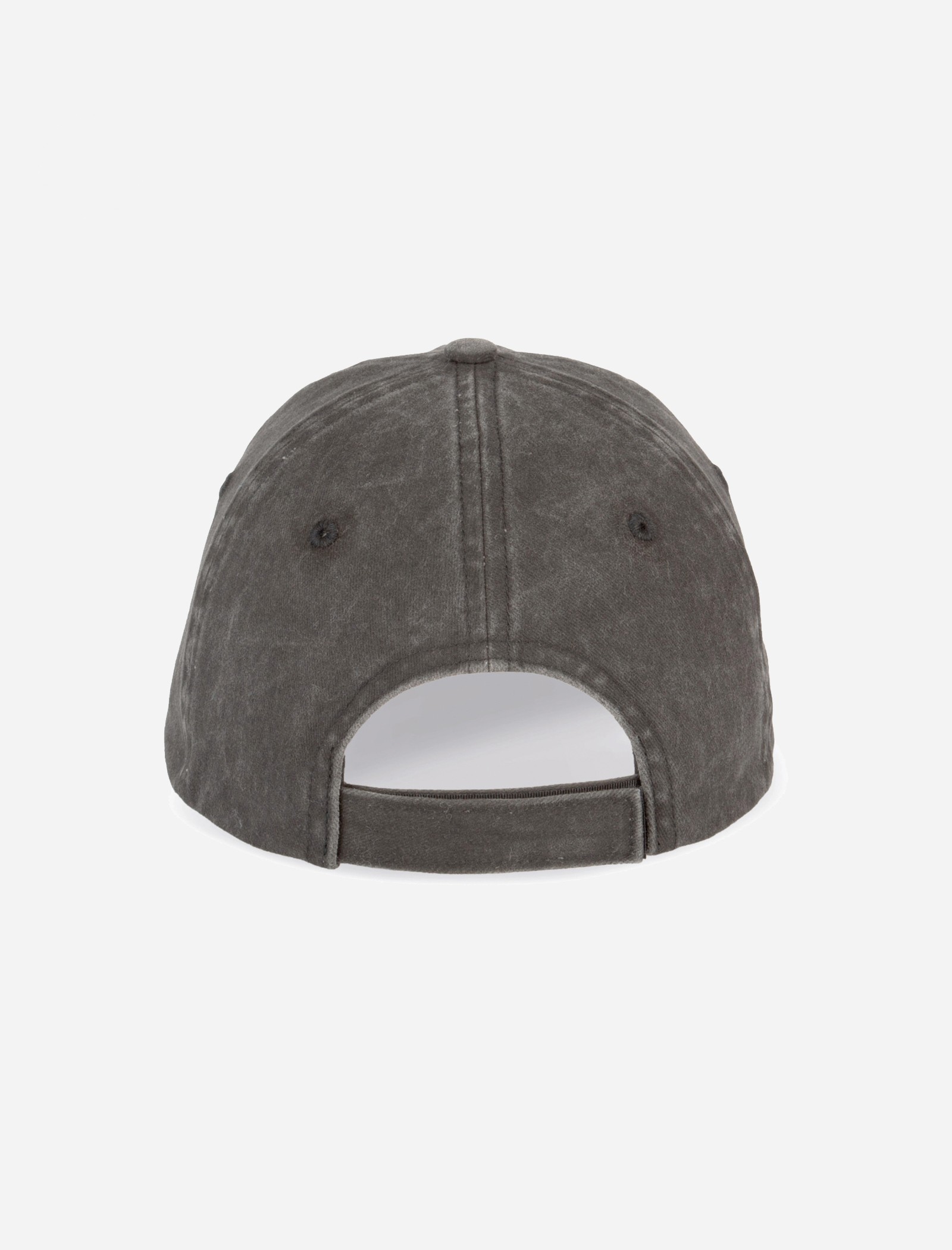 Black vintage cap with distressed effect. - Qooqer