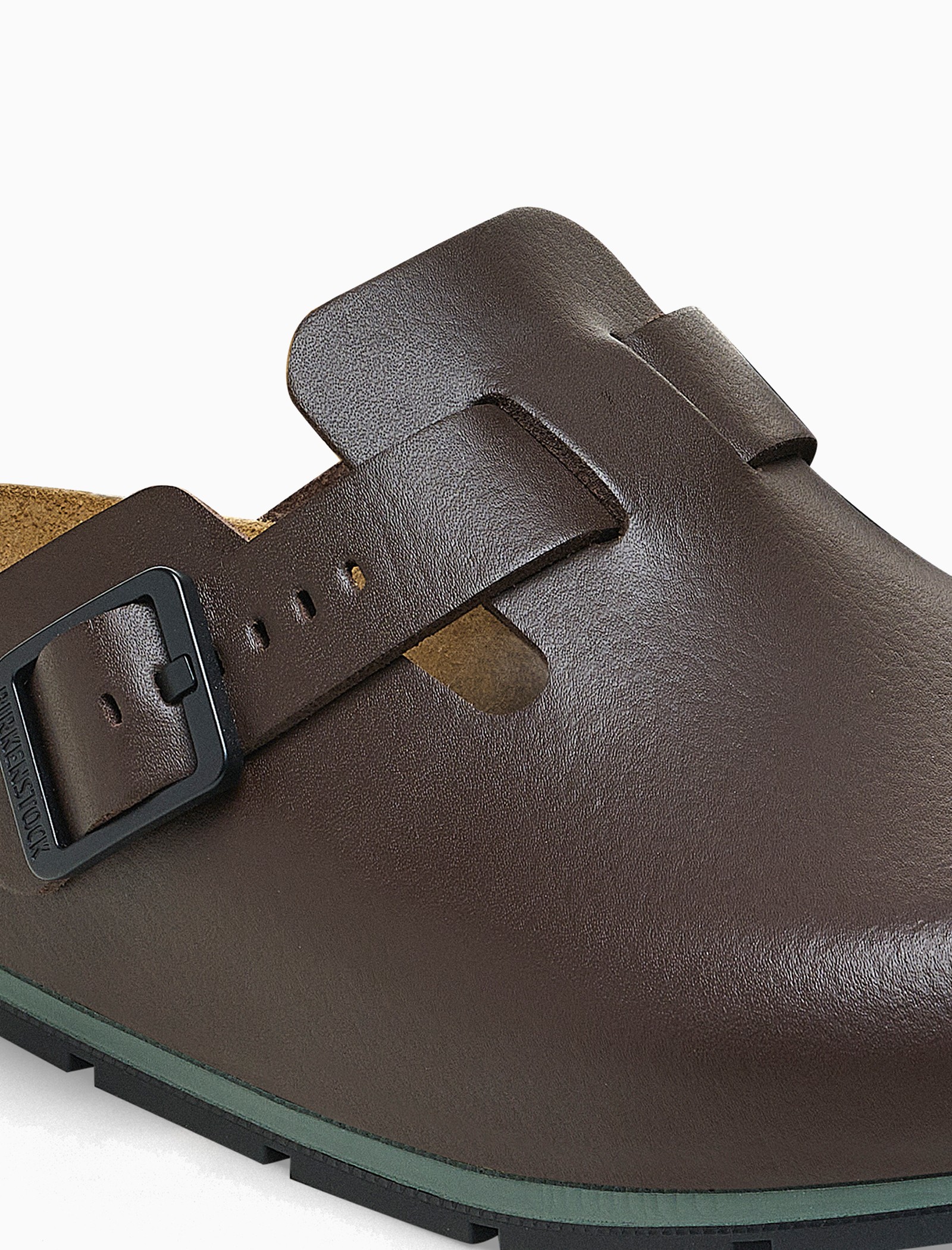 Sabots Birkenstock Boston en cuir cuir marron - Qooqer