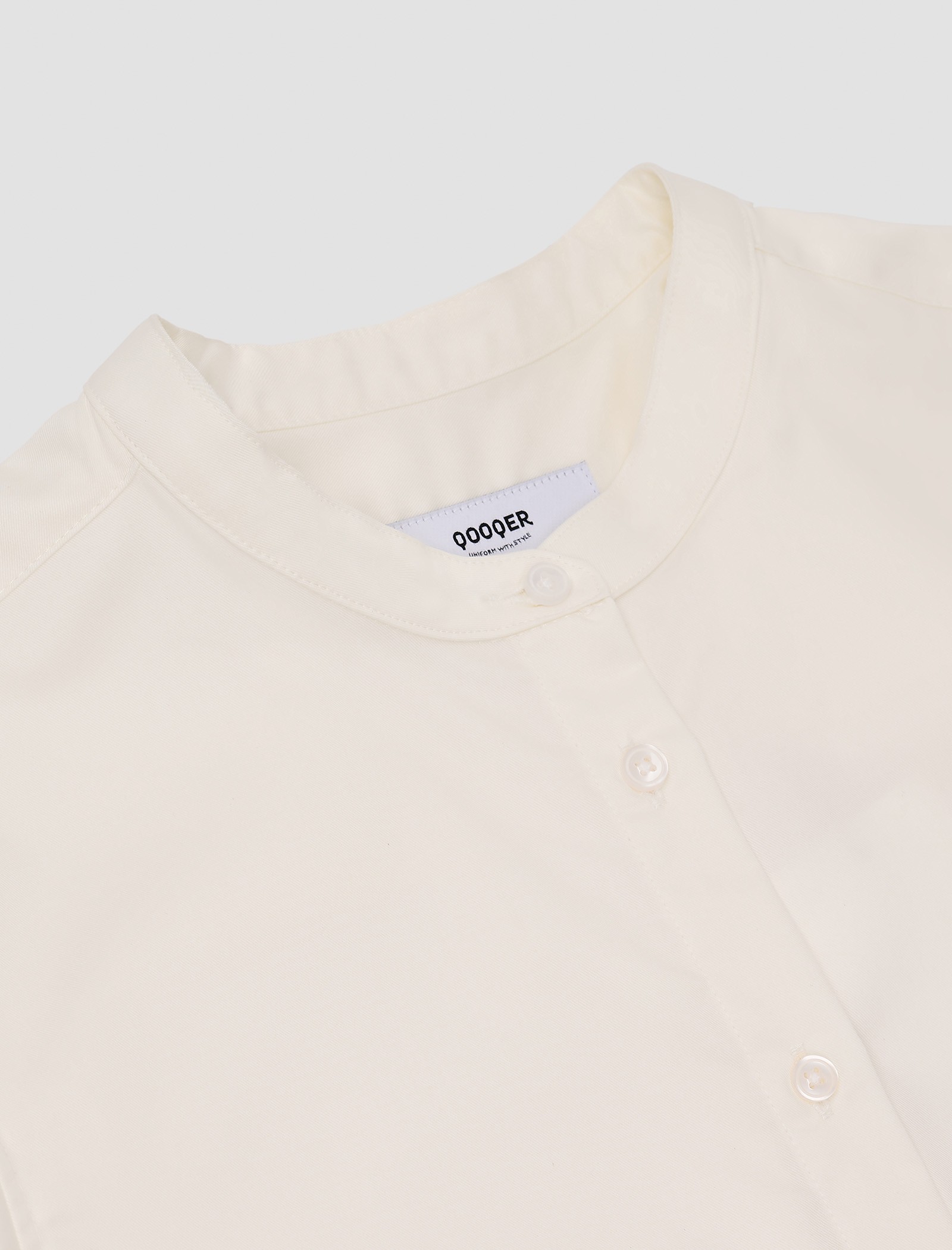 Women's Mao collar shirt - Qooqer