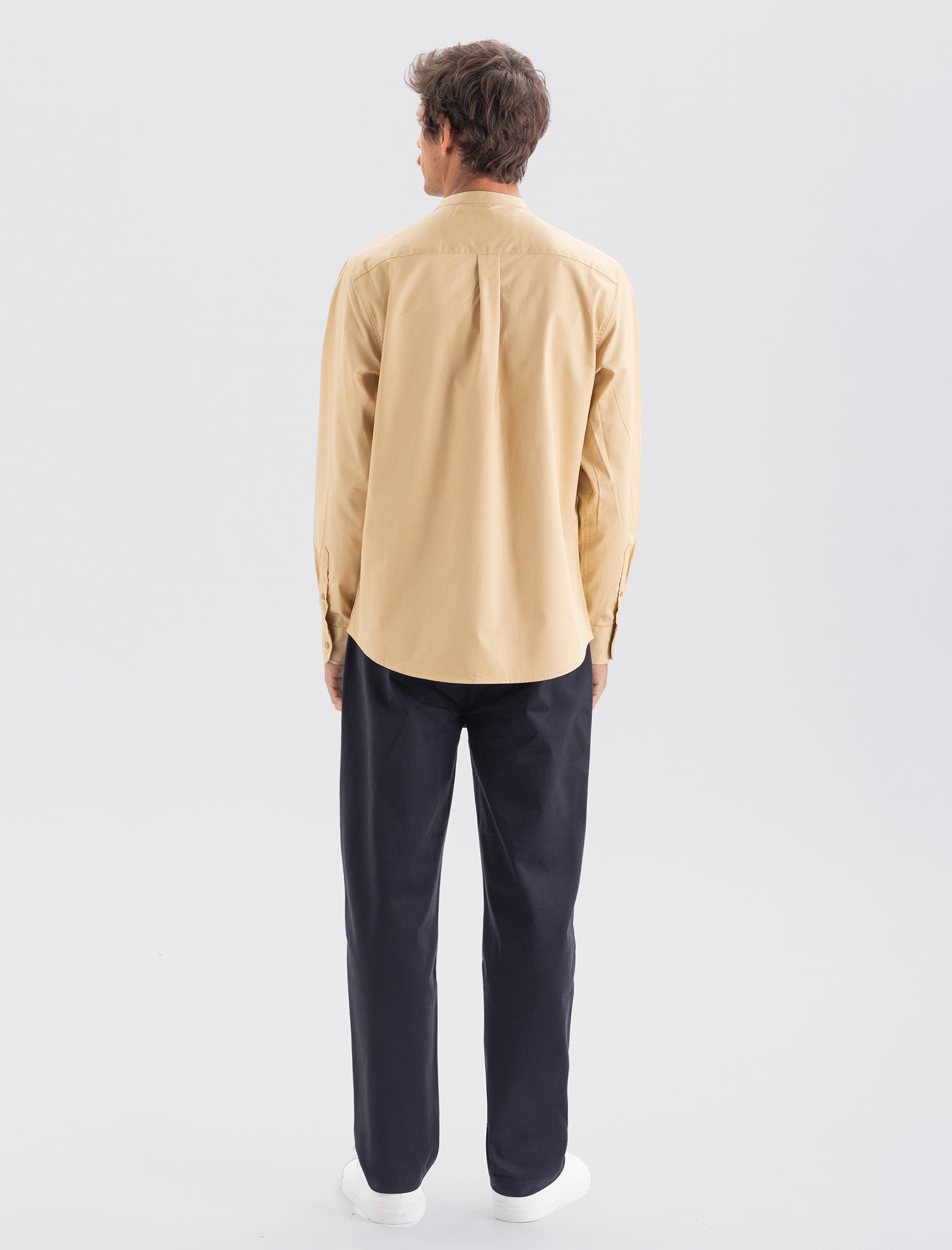Men's Mao collar shirt - Qooqer