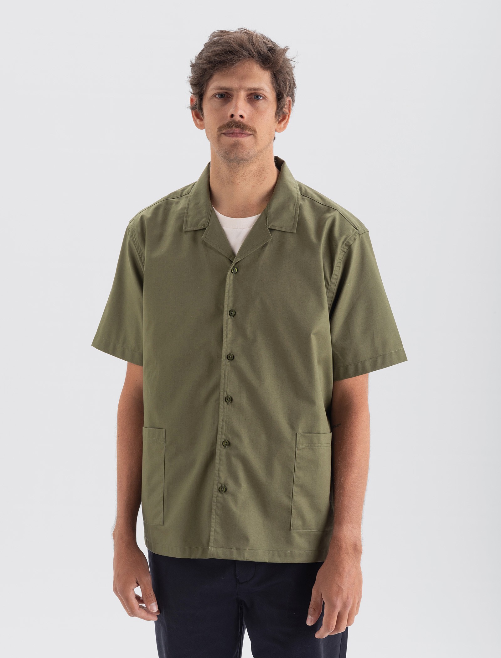 Unisex army green shirt - Qooqer