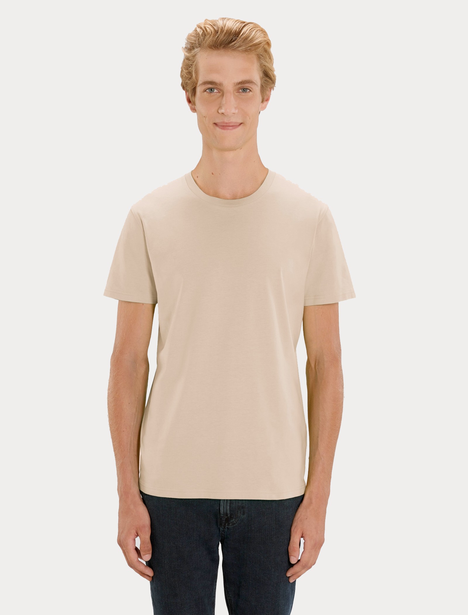 Tシャツ・カットソー HUECLOSET Camel Pigment Short Sleeve T-Shirt Unisex camel t-shirt short-sleeved - Qooqer