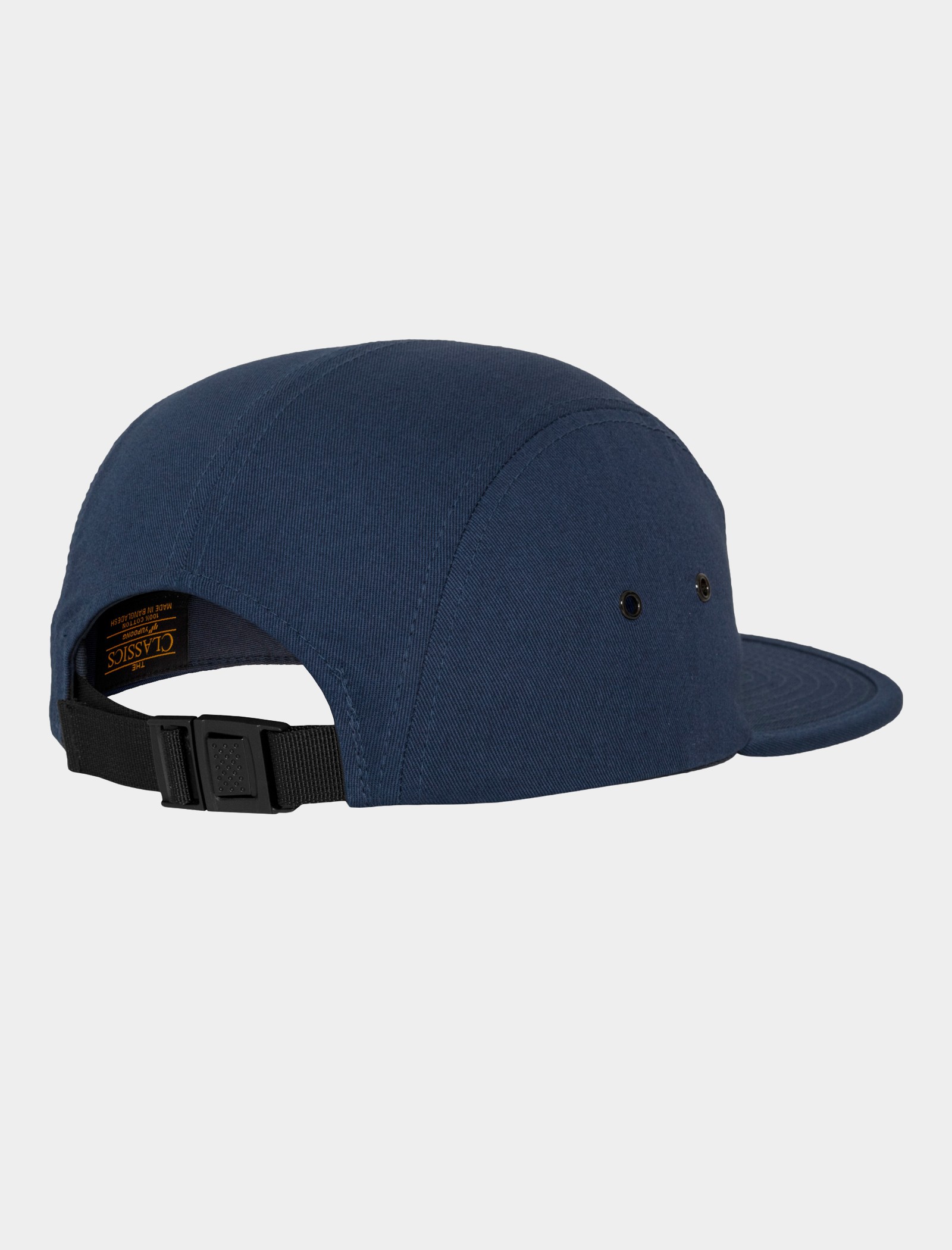 帽子 COTTON CANVAS CAP (NAVY) Black 5-Panel Cap - Qooqer