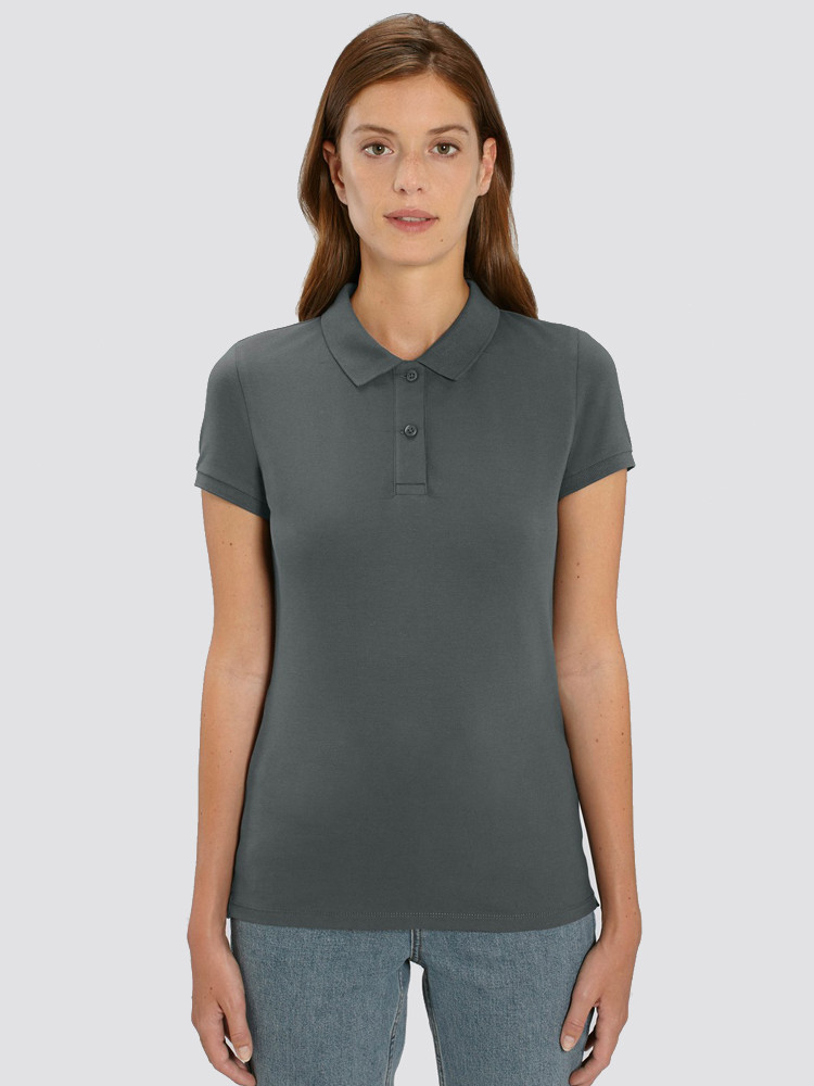 Polo gris mujer Clearance