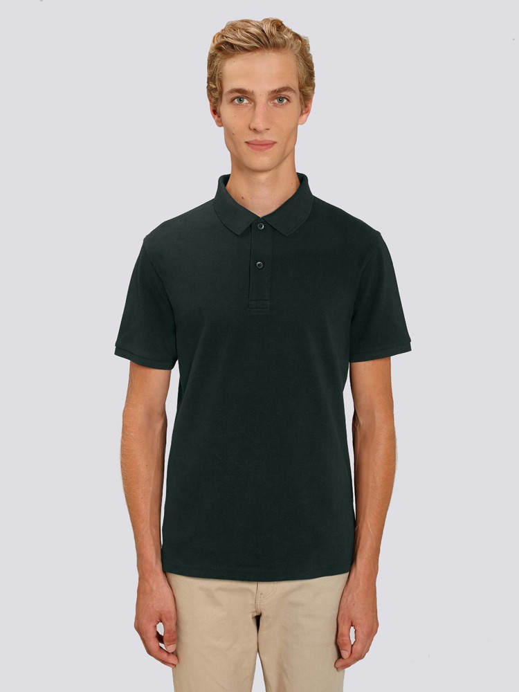 polo negro hombre