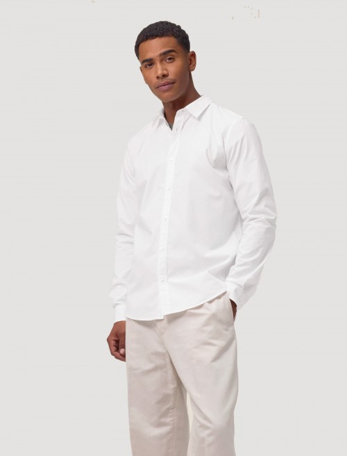 Chemise Homme Popeline Blanche
