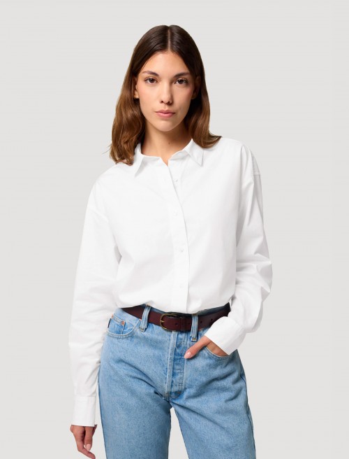 Chemise Femme Popeline Blanche