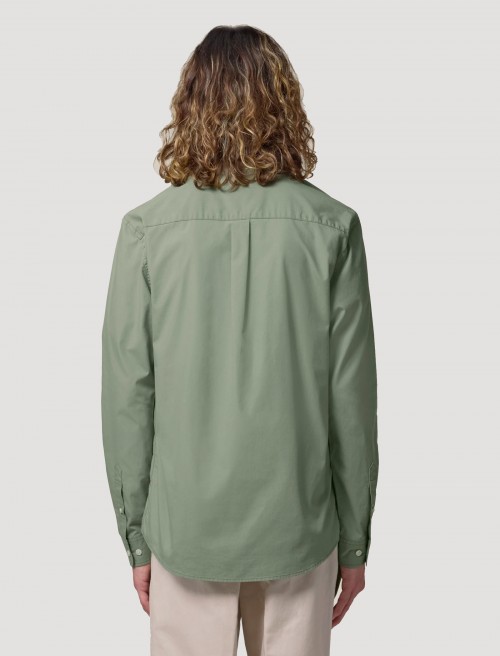 Chemise Homme Popeline Soft Khaki