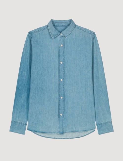 Camisa Denim Light Mulher