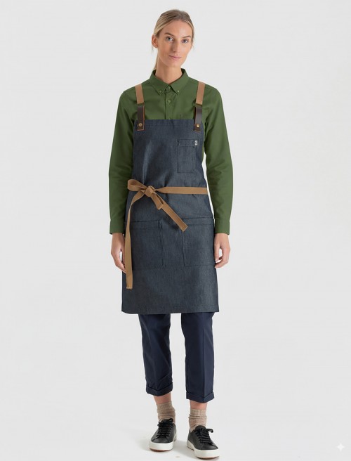 Garbo Denim Schürze - Blau