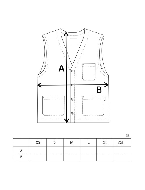 Sizing Gilet Unity Army