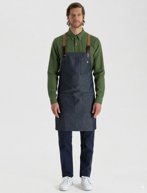 Garbo Denim Schürze - Blau