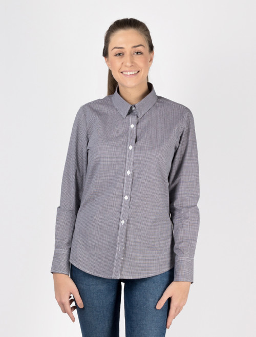 Women’s Black Check Shirt