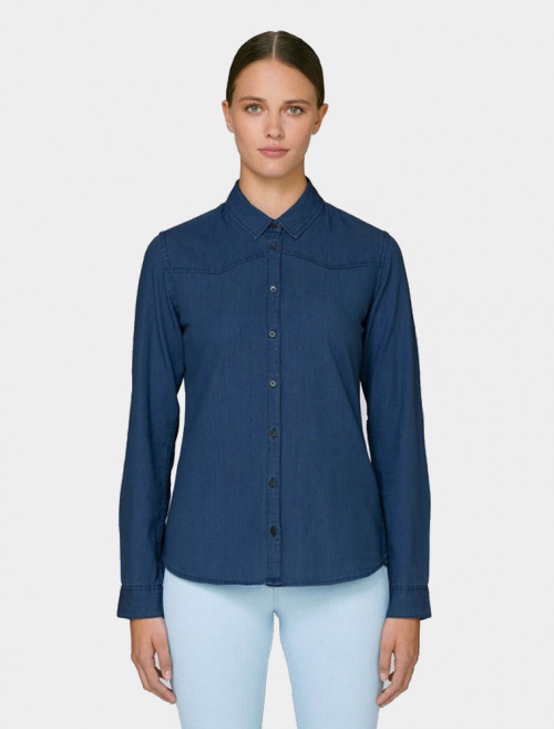 Camisa Denim Dark Mujer