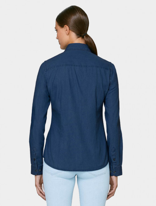 Camisa Denim Dark Mujer