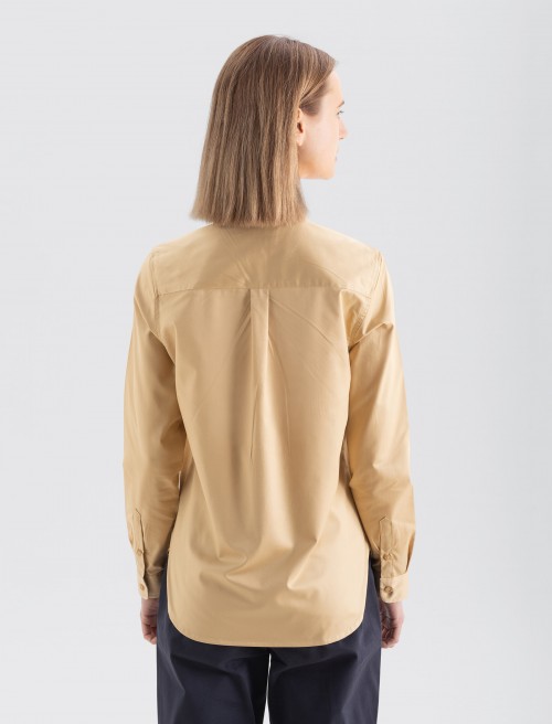 Women's Mao Shirt - Sand
