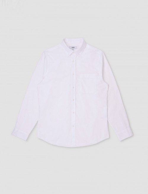 Chemise Oxford Homme - Blanche