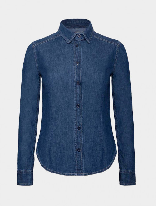 Camisa Vaquera Azul Mujer