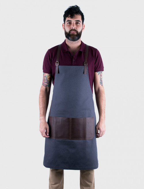 Delantal Ribera Gris
