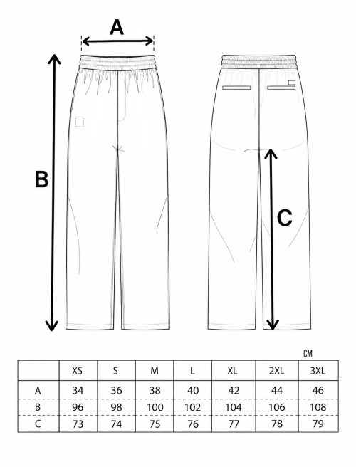 Sizing Pantalón Chef Flow Forest