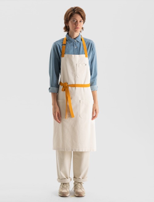 Delantal Loom Long Mustard