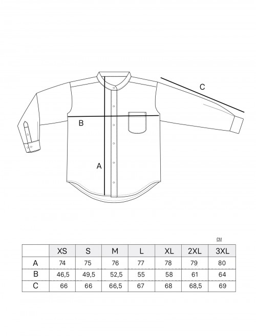 Sizing Camisa Mao Hombre - Navy