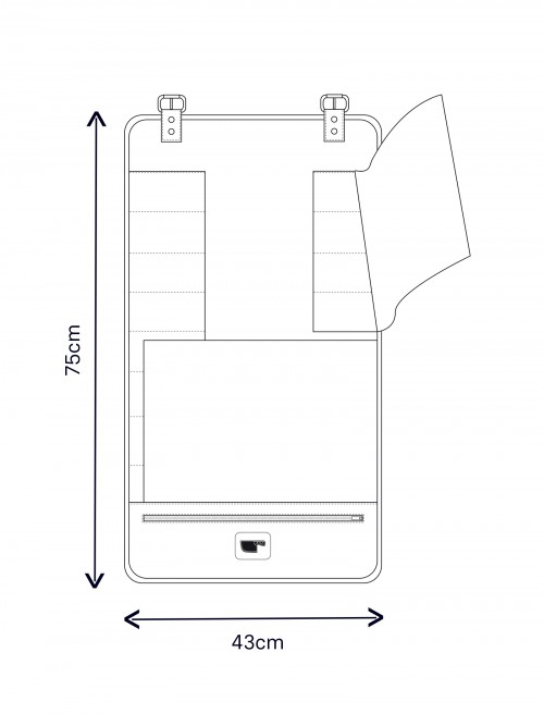 Sizing Leather Knife Bag