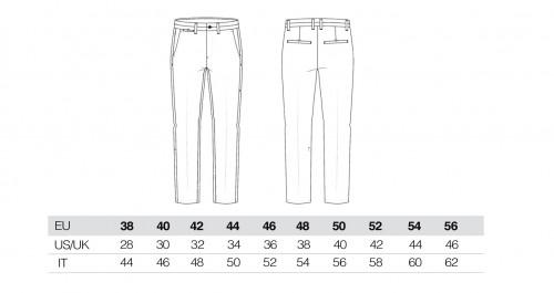 Sizing Men’s Blue Chino Trousers