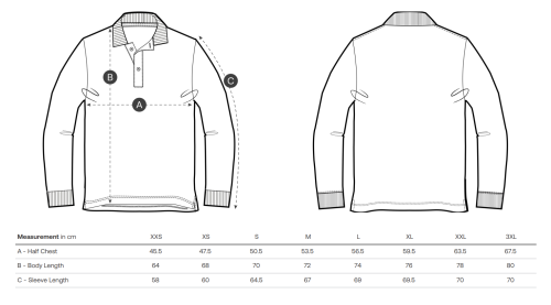 Sizing Unisex Black ML Polo