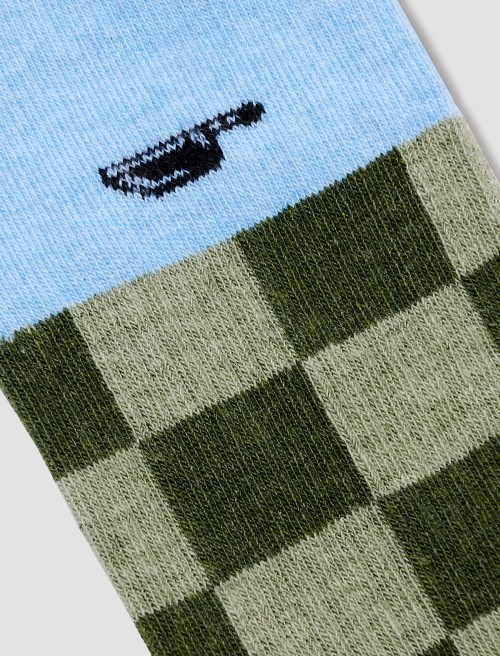 Calzini Check Green