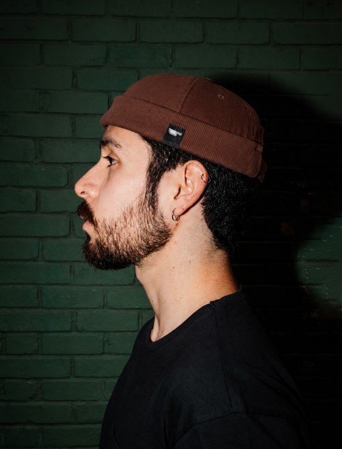 Brown Skull Cap