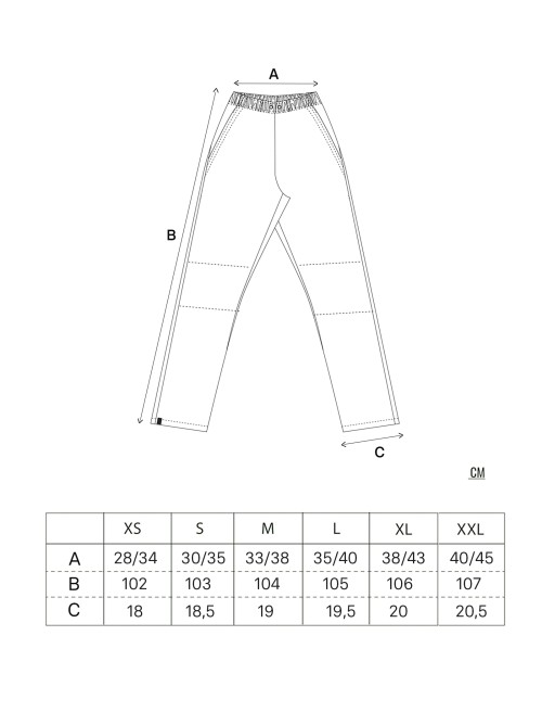 Sizing Pantalon Supply Chef Noir