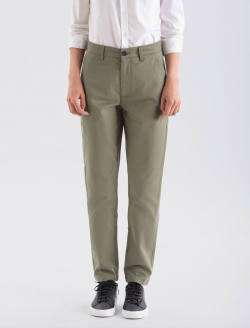 Pantalón Chino Mujer - Army
