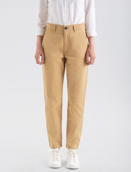 Calça Chino Feminina - Sand