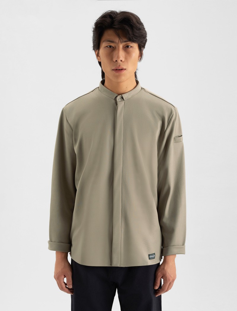 jac kaki-baja-b Jac Moss Chef Shirt