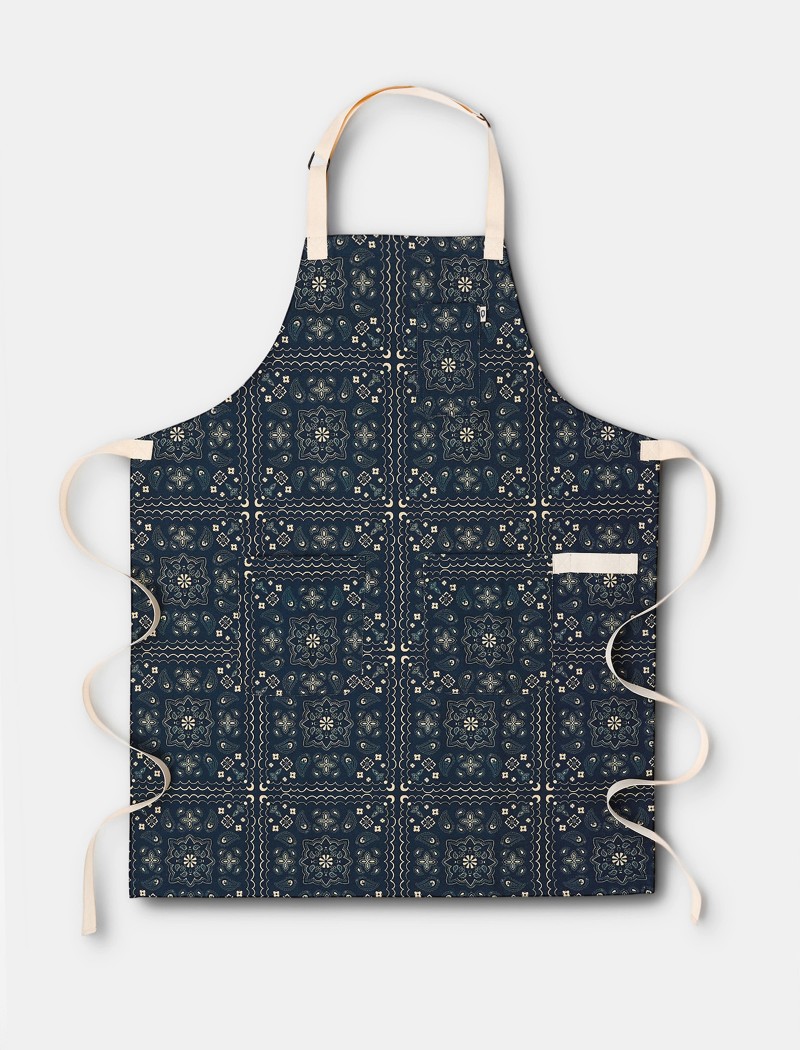 Bandana paisley printed apron Folkii Paisley Apron