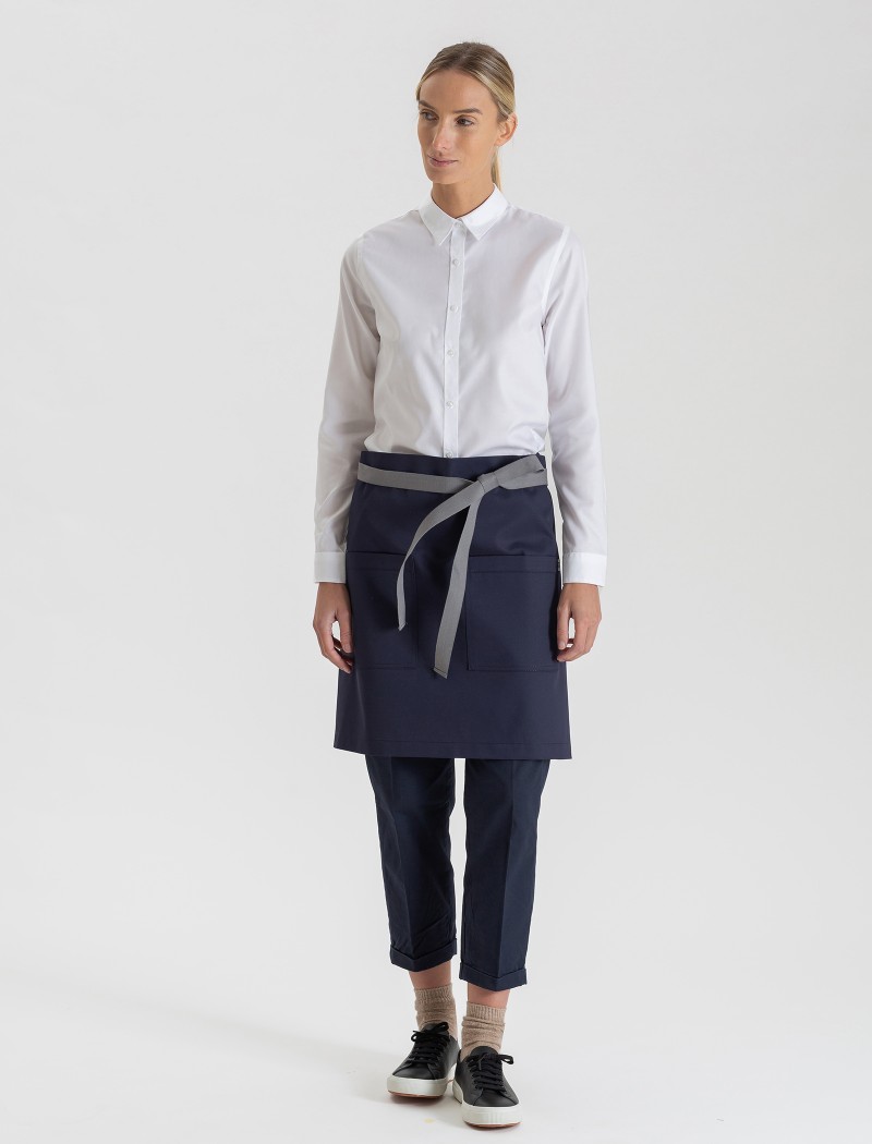 Avental de cintura azul Avental de cintura azul