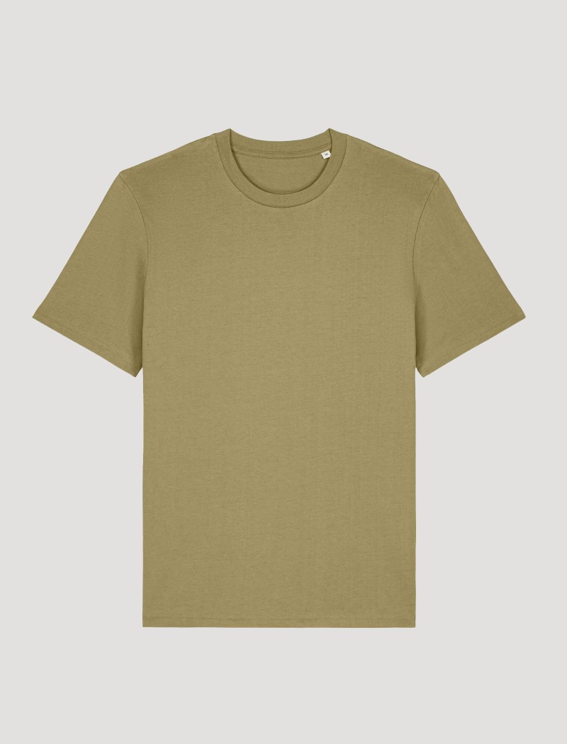 Camiseta verde oliva unisex
Camiseta verde oliva unisex de algodón orgánico