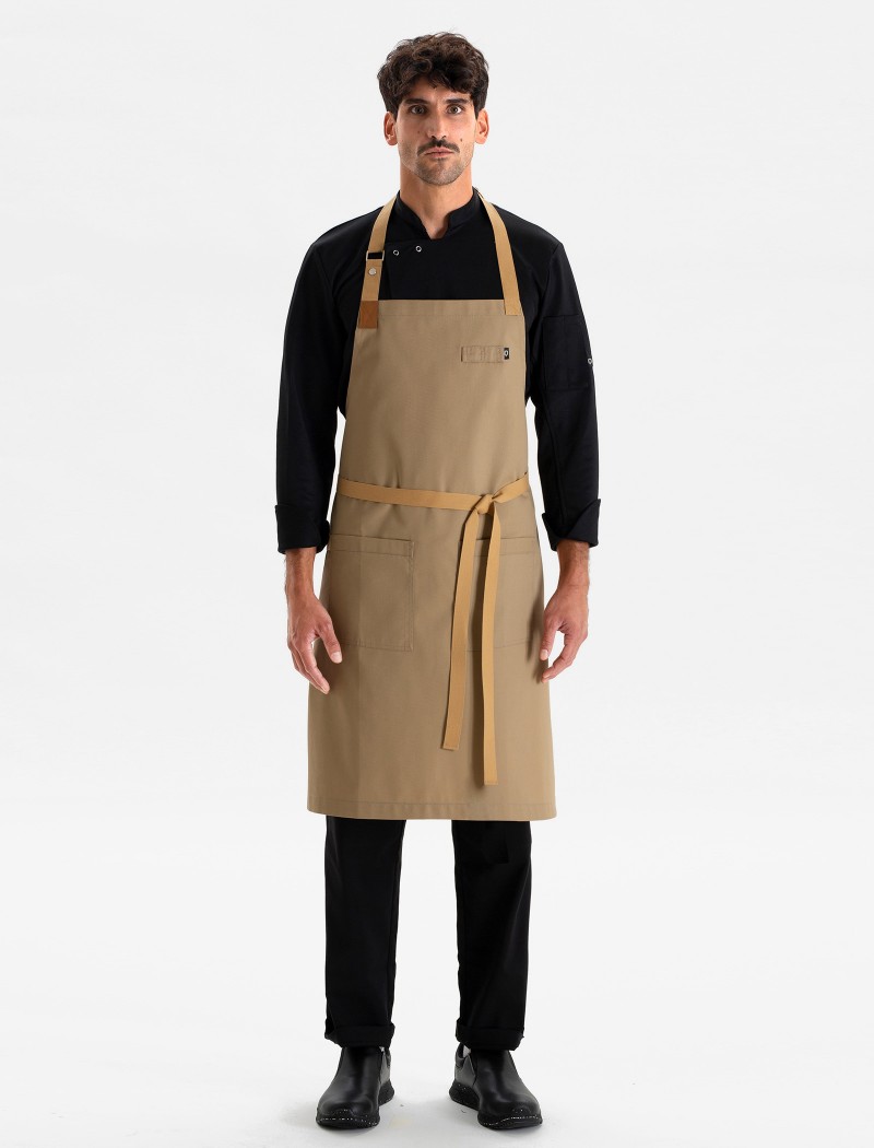 Delantal crema para cocinero Delantal Clipper Cream