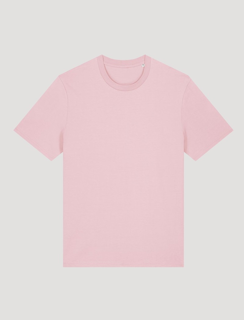 Camiseta rosa unisex Camiseta rosa unisex de algodón orgánico