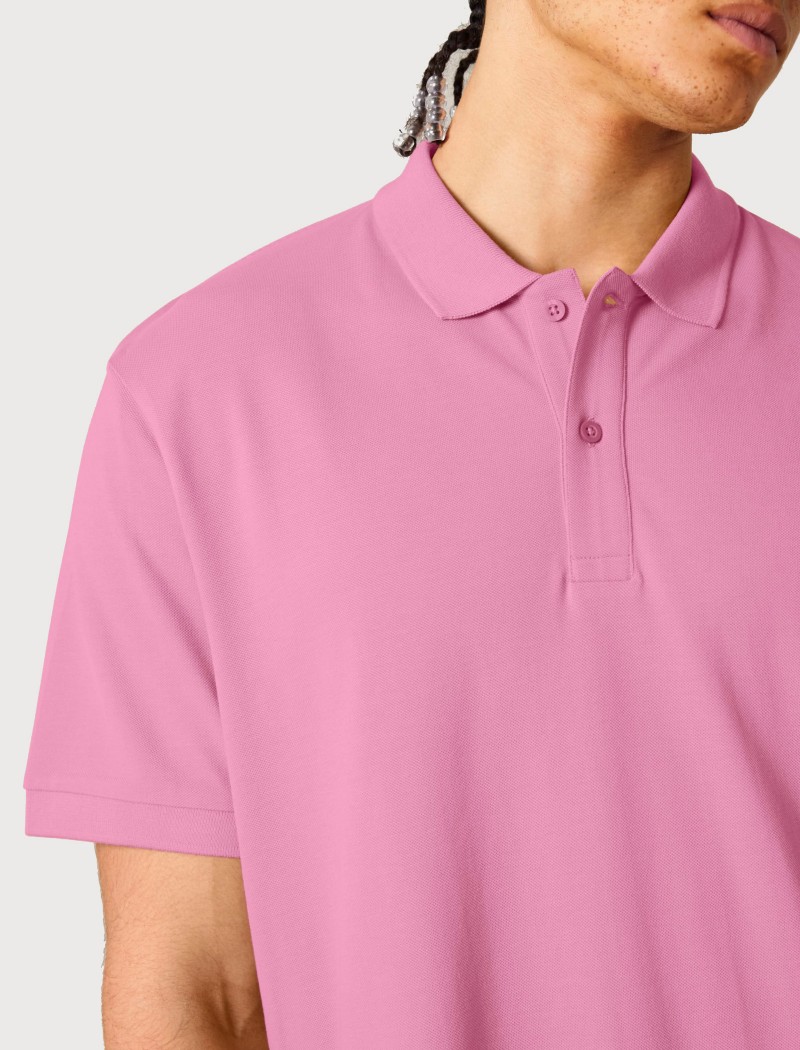 Polo unisexe MC Bubble Pink Polo unisexe MC Bubble Pink